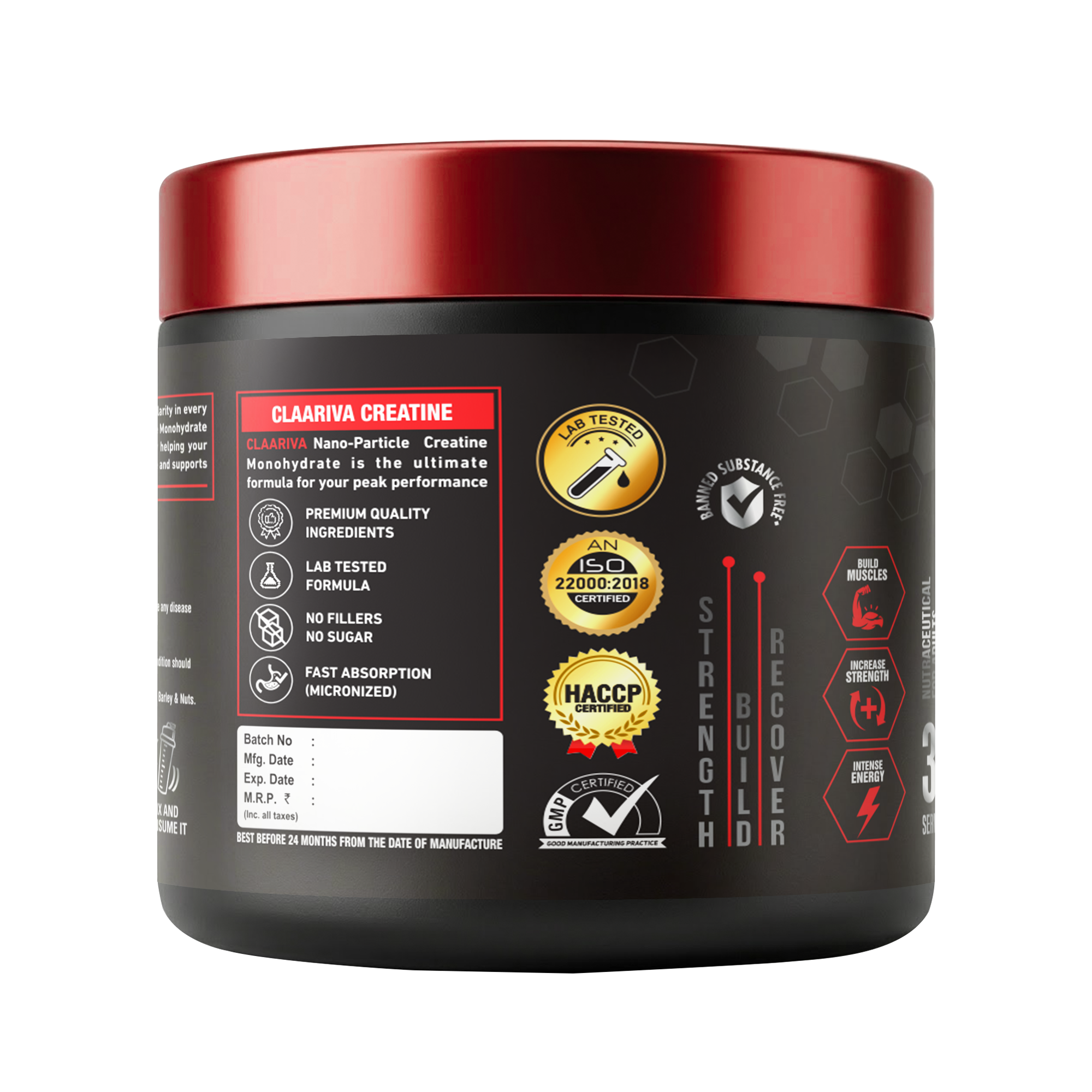 Claariva Creatine Monohydrate Pack Of 1