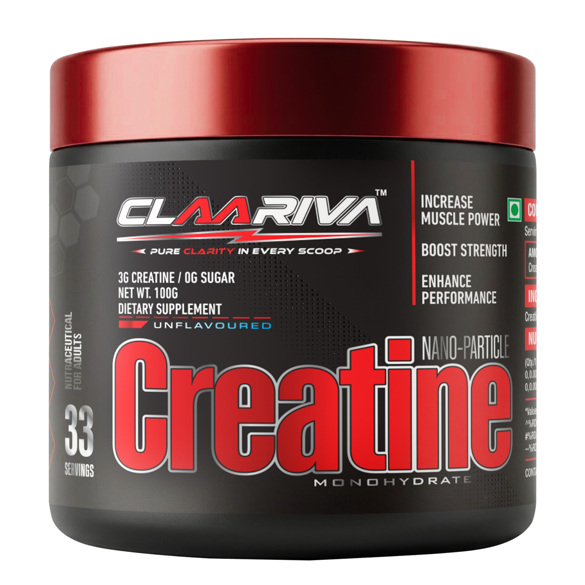 Claariva Creatine Monohydrate Pack Of 1